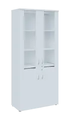 LE - 00 skříň lékařská prosklená, korpus bílý, dvířka bílá